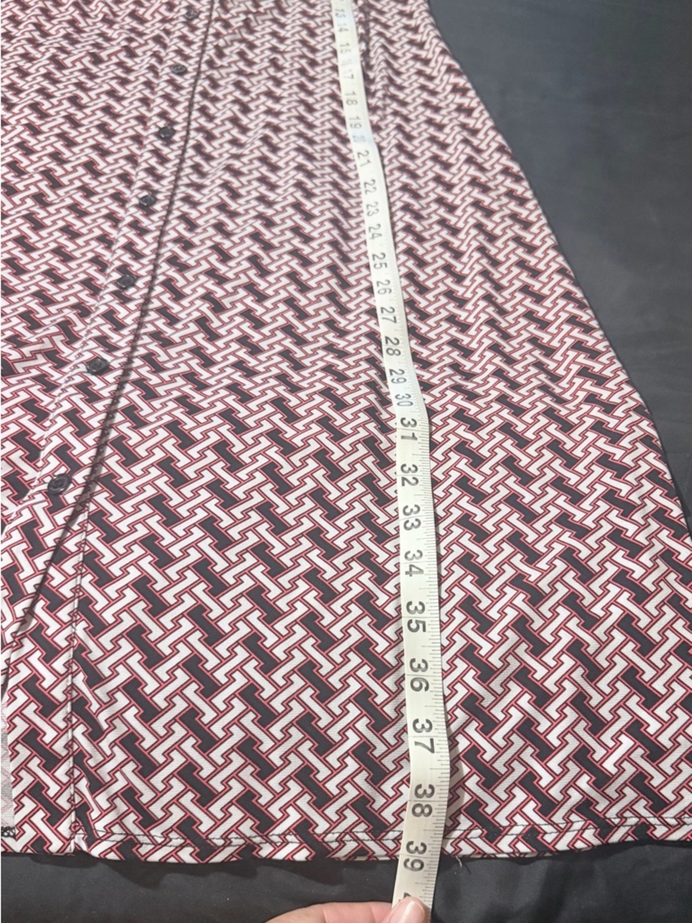 Laundry By Shelli Segal Purple and White Patterned Knee-Length Dress - Picture 9 of 10
